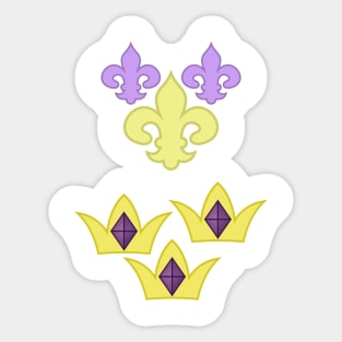 My little Pony - Fancy Pants + Fleur de Lis Cutie Mark V2 Sticker